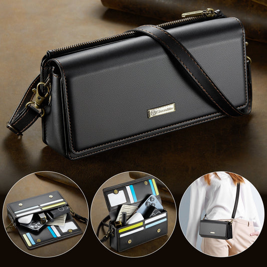 New Women's 3 in 1 RFID Blocking Crossbody Handbags Zipper Wallet Phone Bag