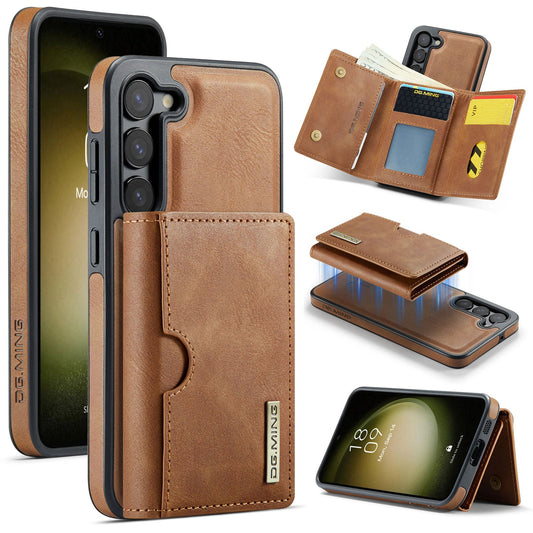 New 2-in-1 RFID Blocking Card Holder Leather Phone Case for Samsung Galaxy S23